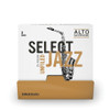 D'Addario Rico Select Jazz Alto Saxophone 25-Count Single-Sealed Reeds
