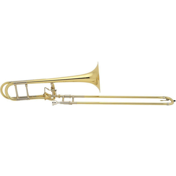 Bach Artisan Model A47I Tenor Trombone with gold brass bell and gold brass tuning slide