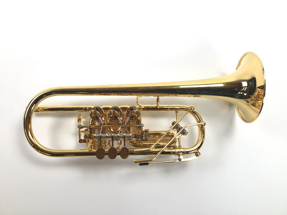 Used Oberrauch Überetsch Heavy Rotary C Trumpet (SN: 2107403)
