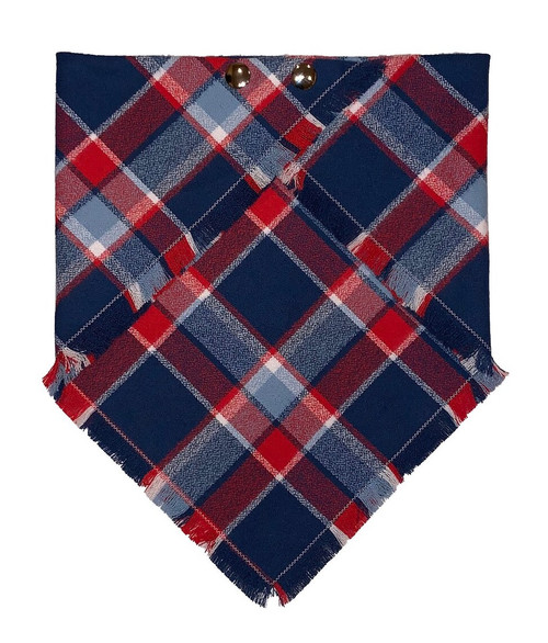 American Plaid Flannel Dog Bandana