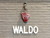 Waldo Shaped Resin Dog Tag