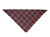 Gray & Red Plaid Flannel Dog Bandana