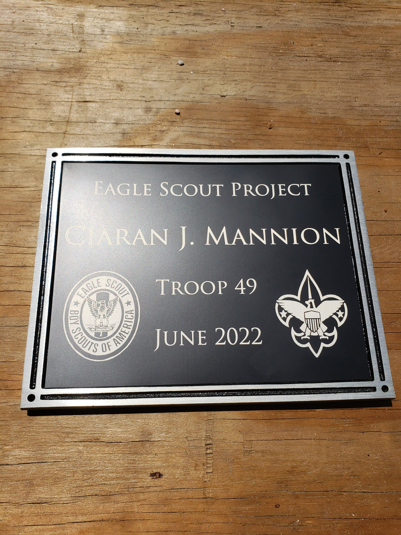 Eagle Scout Project Plaque Boy Scout Plaque Eagle Scout Plaque Cast   20230428 113306  29757.1689704364 