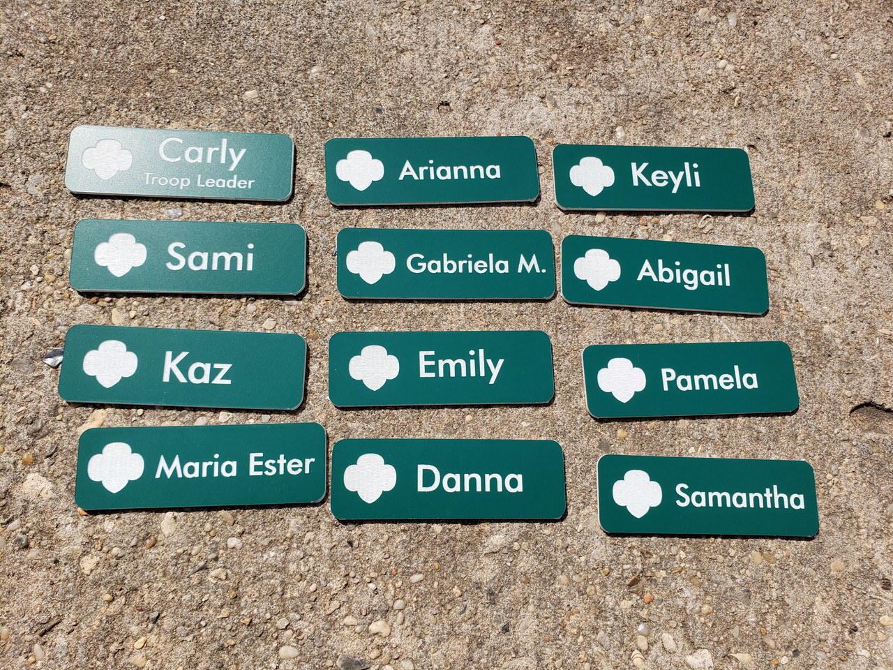 Girl Scout Name Tags, Troop Leader Name Badges, Employee Name Tags