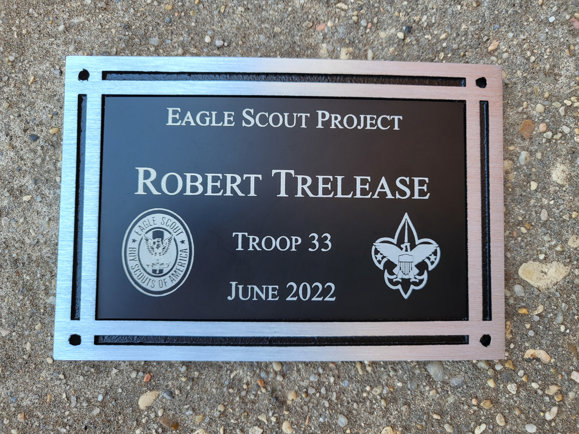 Eagle Scout Project Plaque Boy Scout Plaque Eagle Scout Plaque Cast   20220603 122924  45726.1655228285 