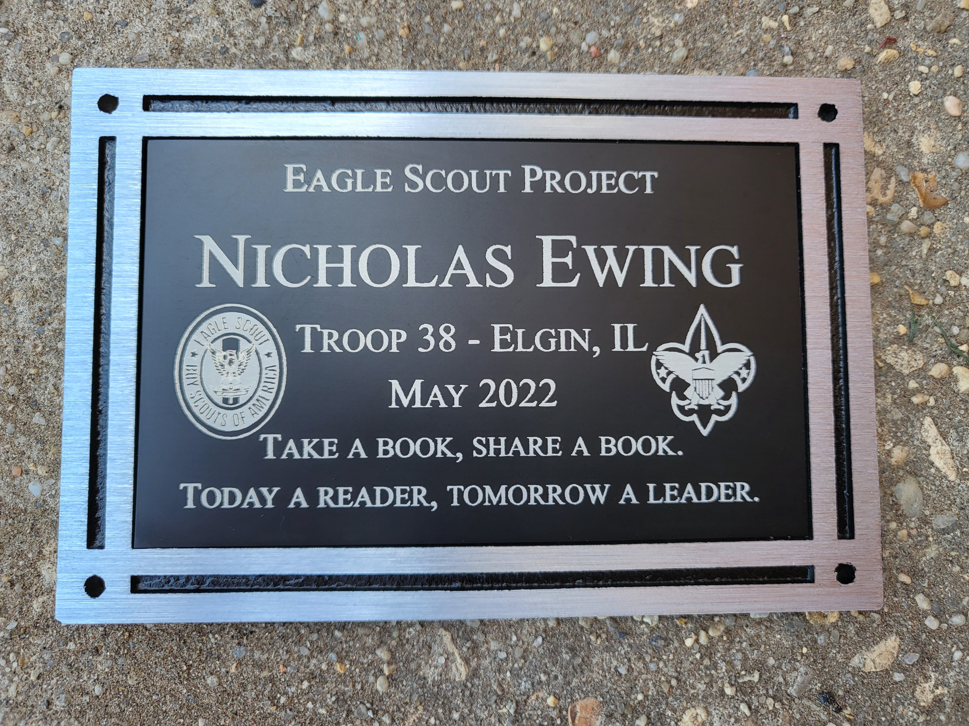 Eagle Scout Project Plaque Boy Scout Plaque Eagle Scout Plaque Cast   20220603 122213  53209.1655228291 