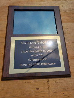 Hunting Plaque, Fishing Plaque, Picture Frame Plaque, Photo Plaque, Team Plaque, Sport Plaque, Christmas Gift