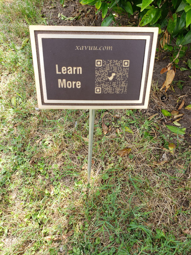 Outdoor QR Code Sign with 24