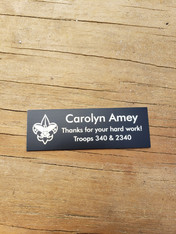 Personalized Eagle Scout Project Name Plate, Boy Scouts Project Plate