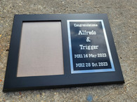 Black Picture Frame Plaque