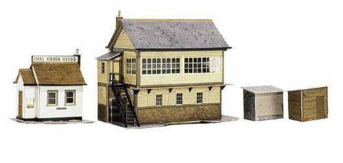 SQA6 OO SIGNAL BOX, COAL OFFICE CARD KIT