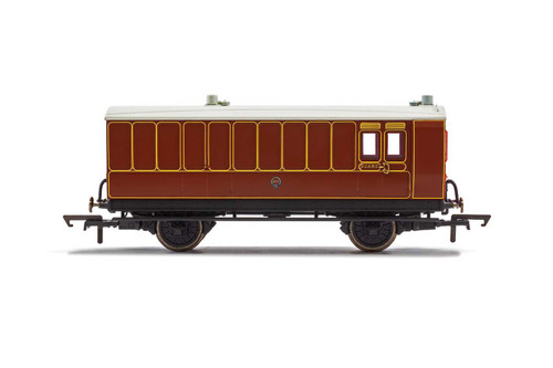 R40072 OO 102 4W BRAKE/BAGGAGE LBSCR MAHOGANY