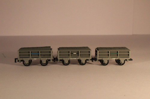 GR-320 OO9 2 TON SLATE WAGONS 3 UNBRAKED