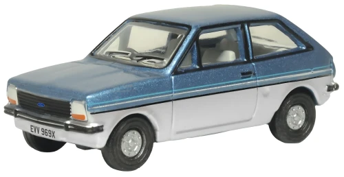 76FF007 OO FORD FIESTA MK1 TITAN BLUE/STRATO SILVER