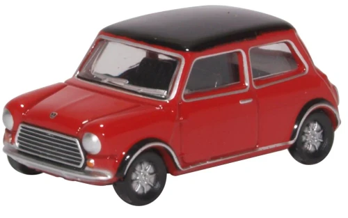 76MCS003 OO MINI COOPER MKII TARTAN RED/BLACK