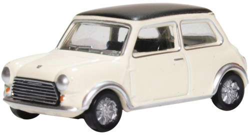 76MCS004 OO MINI COOPER S MKII SNOWBERRY WHITE/BLACK