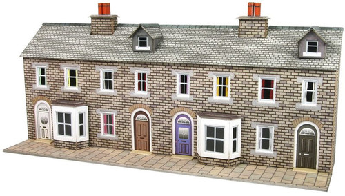 PN175 N LOW RELIEF TERRACED STONE HOUSE FRONTS CARD KIT