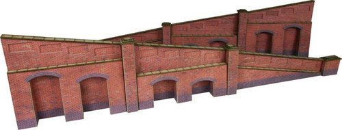 PO248 OO BRICK TAPERED RETAINING WALLS CARD KIT