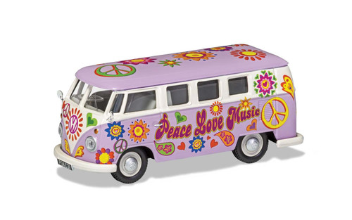 CC02730 1/43 VW CAMPERVAN PEACE LOVE AND MUSIC