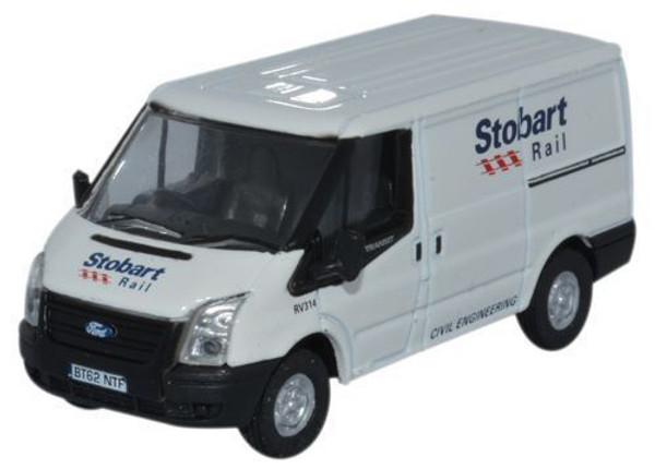 76FT012 OO FORD TRANSIT SWB LOW ROOF STOBART RAIL