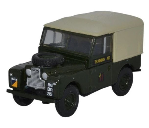 76L188022 OO LAND ROVER SERIES 1 88 CANVAS BACK 6TH TRAINING REG RTC