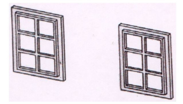 DPB21 OO 6 PANE WINDOWS