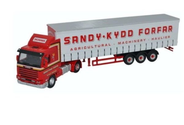 76S143004 OO SCANIA 143 SHORT CURTAINSIDE SANDY KYDD