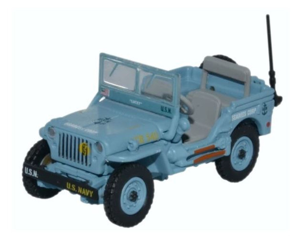 76WMB002 OO WILLY'S JEEP MB US NAVY SEEBEES