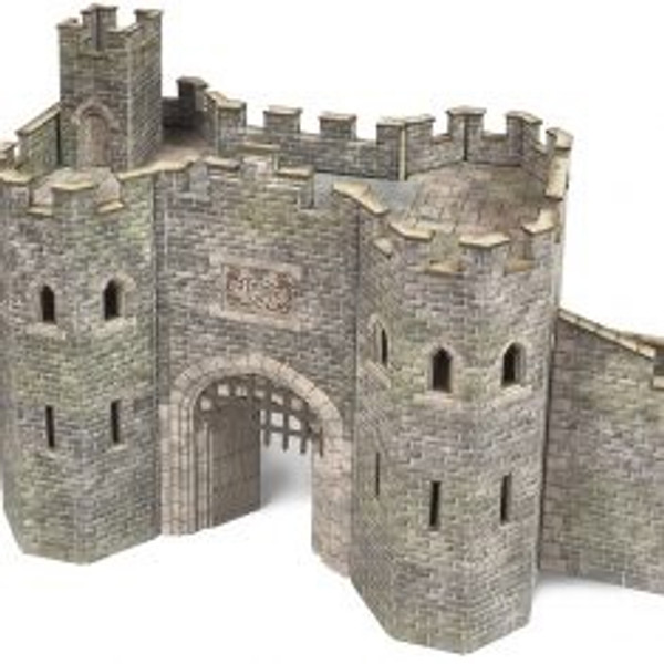 PO291 OO CASTLE GATEHOUSE CARD KIT