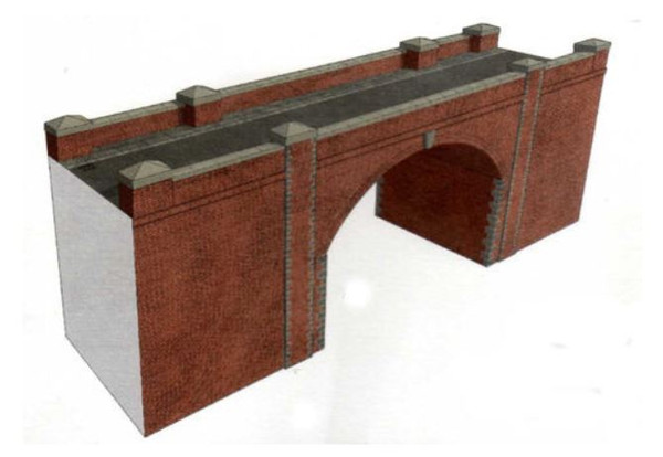 SQA14 OO RED BRICK BRIDGE/TUNNEL CARD KIT