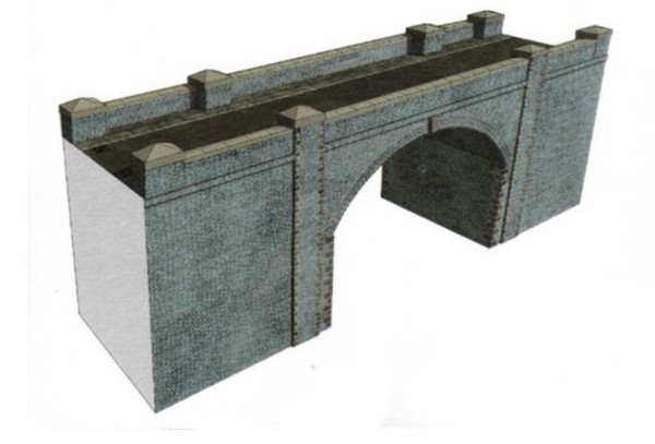 SQA15 OO BLUE BRICK BRIDGE/TUNNEL CARD KIT