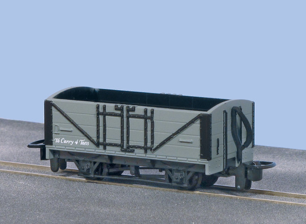 GR-200U OO9 OPEN WAGON GREY UNLETTERED