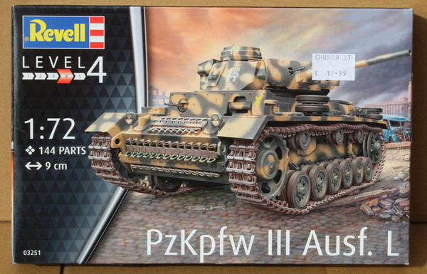 R03251 1/72 PZKPFW III AUSF L PLASTIC KIT