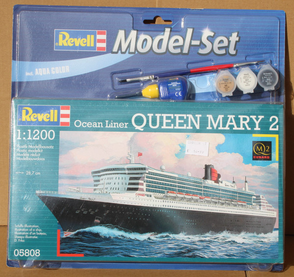 R65808 1/1200 QUEEN MARY 2 MODEL SET PLASTIC KIT