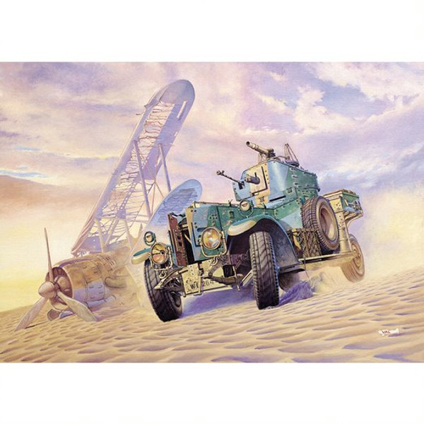 ROD734 1/72 1920 ROLLS ROYCE ARMOURED CAR MKII (WITH SAND TYRES) PLASTIC KIT