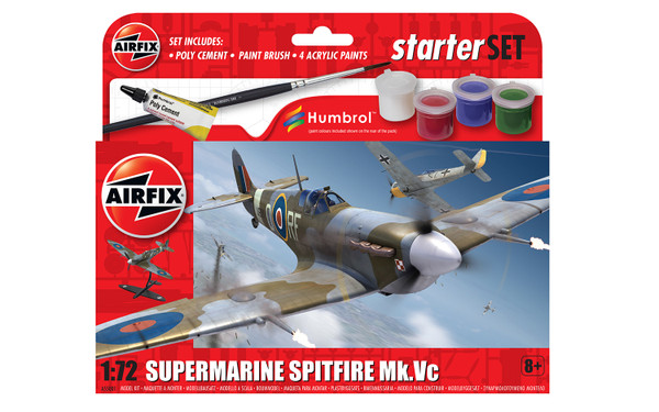 A55001 1/72 SUPERMARINE SPITFIRE MK.VC STARTER PLASTIC KIT