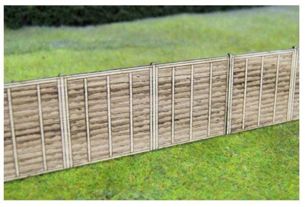 GM451 OO WOODEN FENCE PANEL SET (3)