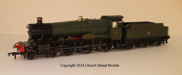4S-001-006 OO 7810 78XX MANOR 4-6-0 BR LINED GREEN EARLY SMALL DRAYCOTT MANOR
