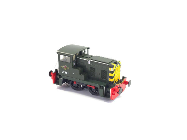HN2840 OO D2861 CLASS 02 0-4-0DH BR GREEN LATE (RED BUFFERBEAM)