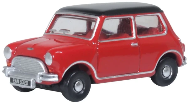 76MN012 OO AUSTIN COOPER MINI MARK 1 TARTAN RED/BLACK