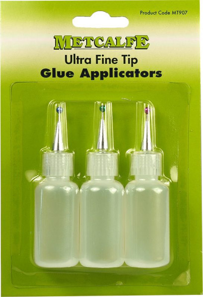 MT907 ULTRA FINE GLUE TIP APPLICATOR BOTTLES (3)