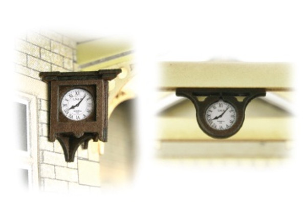 PO515 OO STATION CLOCKS CARD KIT