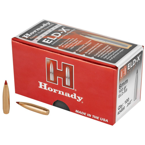 Hornady - ELD-X, 243 Caliber, 100