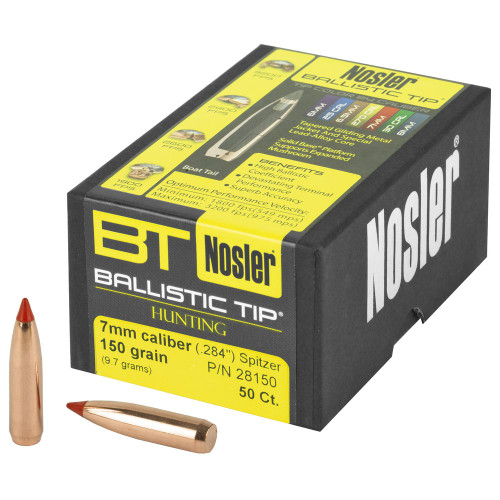 Nosler - Ballistic Tip, 7MM, .284, 50, .284 Diameter, 150 Grain