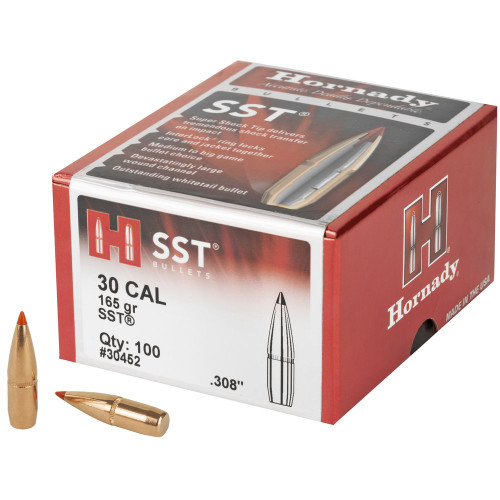 Hornady - SST, 30 Caliber, .308, 100, .308 Diameter, 165 Grain