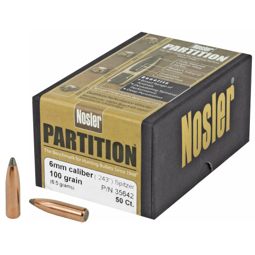 Nosler - Nosler Partition, 243 Caliber, 50