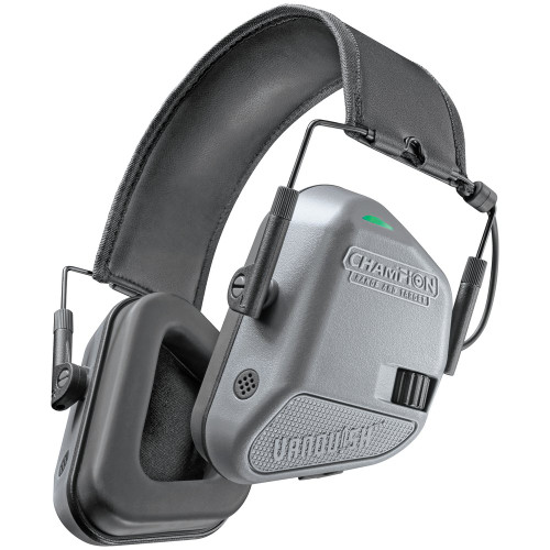Champion Traps & Targets Vanquish - Electronic Earmuff, Gray