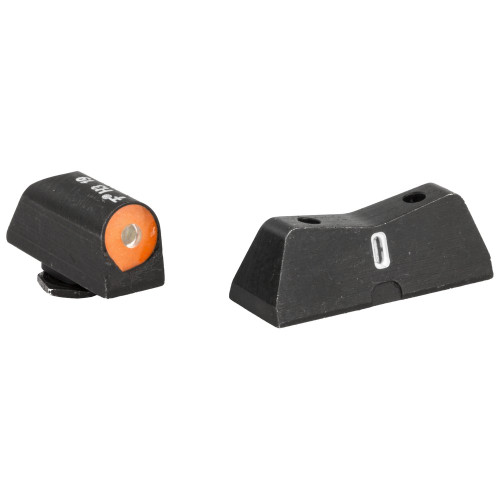 XS Sights Big Dot Tritium Front - Sight, Fits Glock 42/43, Green with Orange Outline