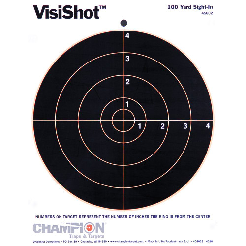 Champion Traps & Targets VisiShot - Target, 8.5"x11"