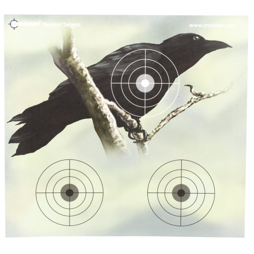 Crosman Varmint Full Color Paper Target, 9.75"X9", PDQ, 20 Pack